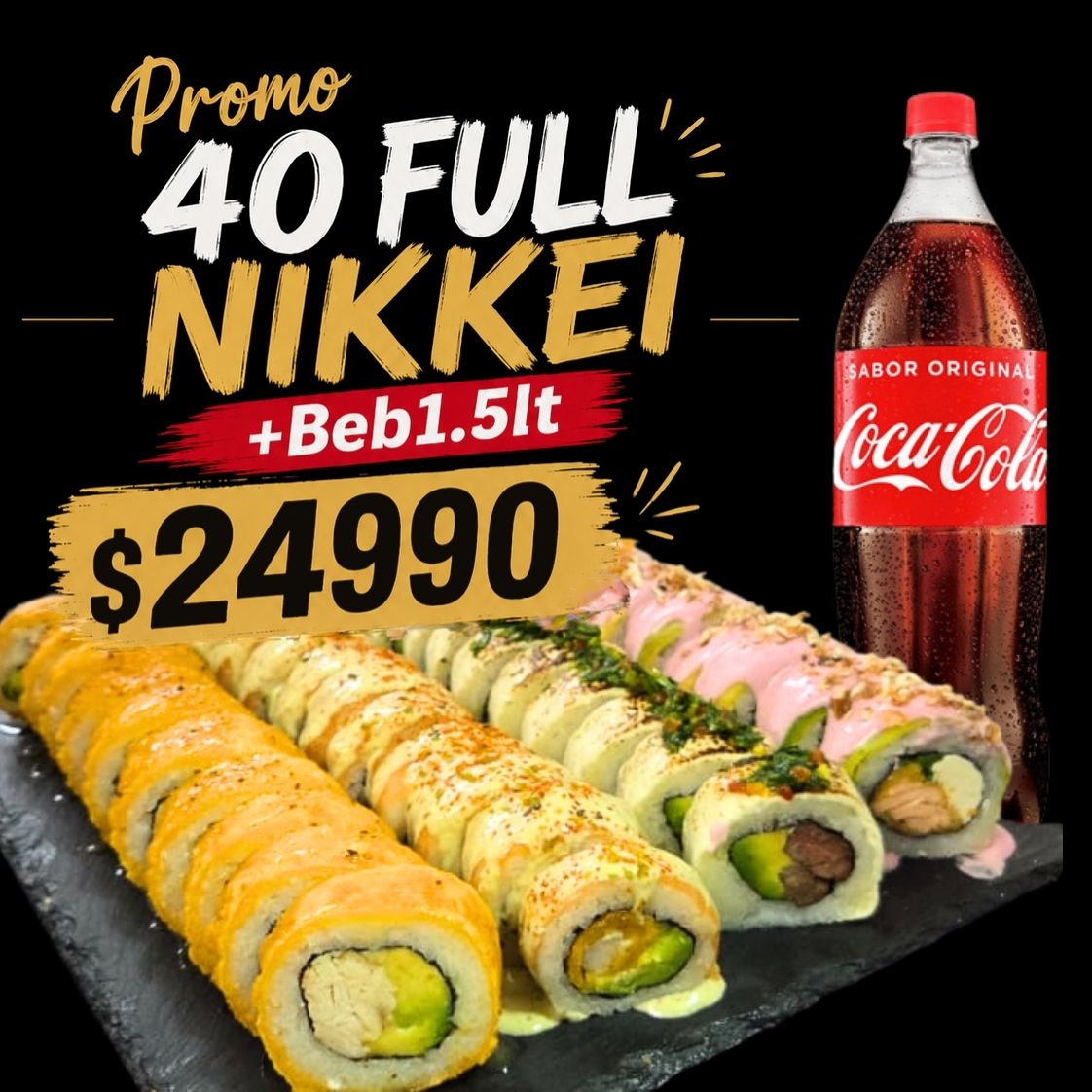 promo 40 full nikkei Keem Sushi - Sushi San Miguel